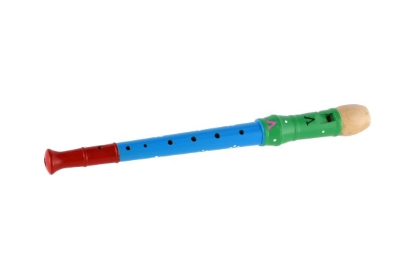 Painted Wooden Flute 33cm