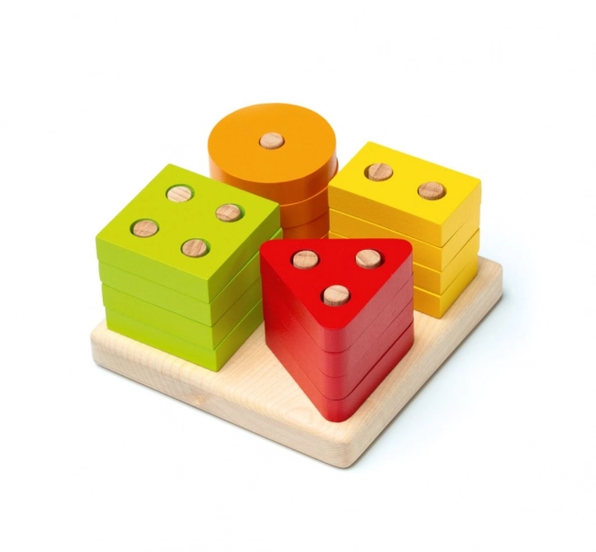 Cubika Wooden Shape Sorting Puzzle Set