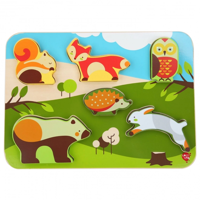 Woodland Animals Wooden Puzzle