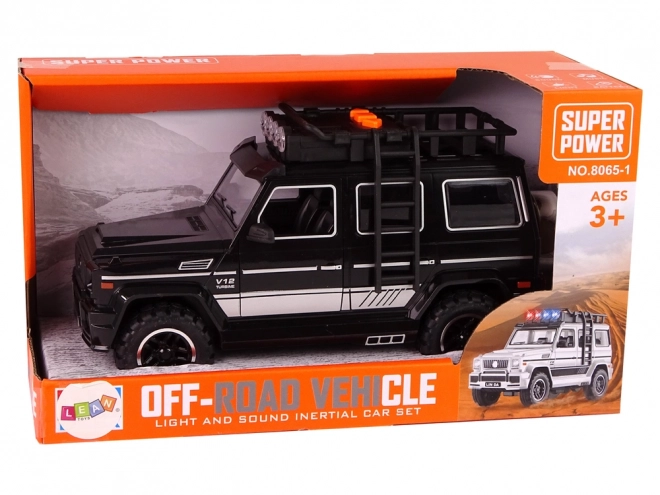 Friction-Powered Off-Road Toy Car with Lights and Sounds