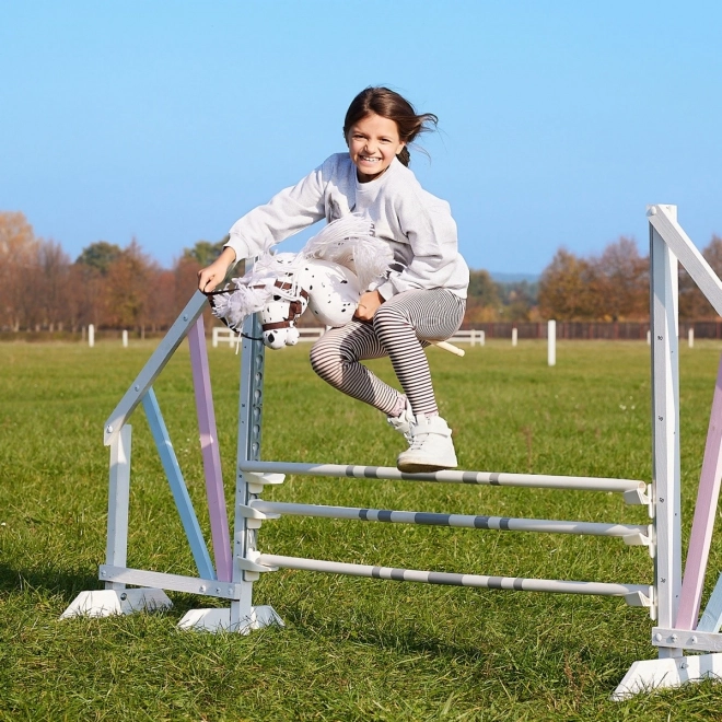 Hobby Horse Stick from HOPPIHORSE Sport Edition in White Leopard Color