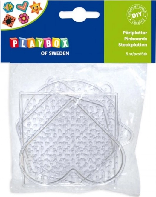 Playbox Pegboards for Iron Beads 5pcs - Shapes