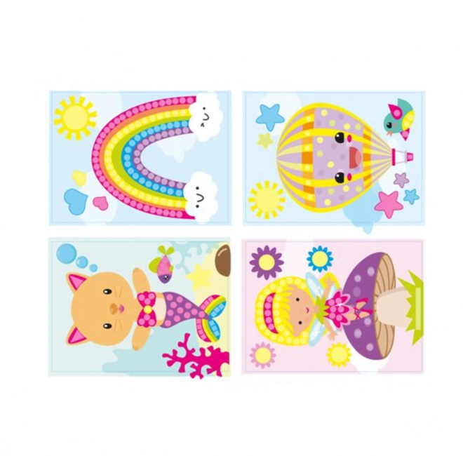 Creative Mosaic Sticker Set by Numbers and Shapes