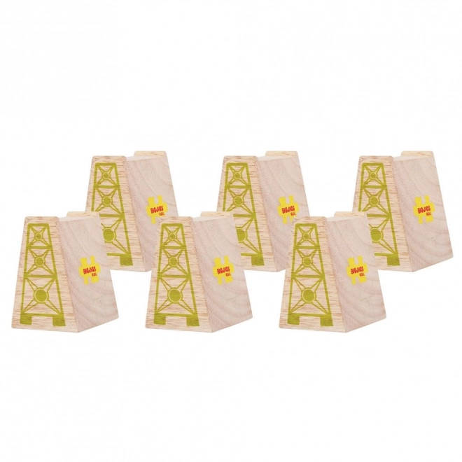 Bigjigs Rail Wooden Bridge Pillars Set