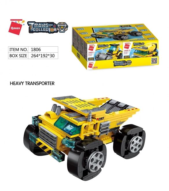 Qman Heavy Transporter Mini Construction Set