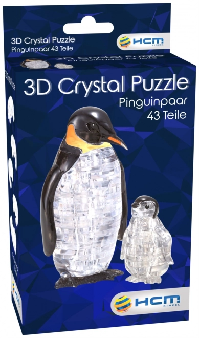 3D Crystal Puzzle Penguins