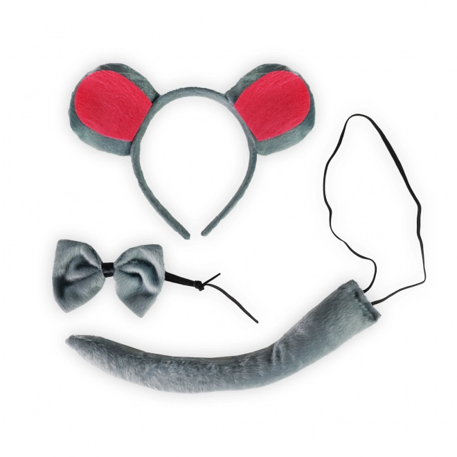 Mouse Tail Headband and Bowtie Set