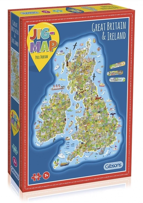 Educational Puzzle Map of the UK and Ireland by Gibsons