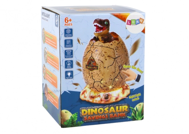 Eiersparschwein Tresor Dinosaurier Licht und Geräusche
