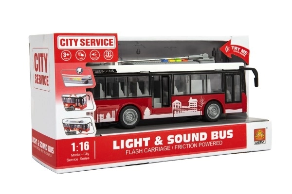 City Bus Toy with Light and Sound