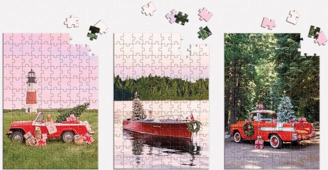 Galison Puzzle by Gray Malin: Holiday 3-in-1 Set