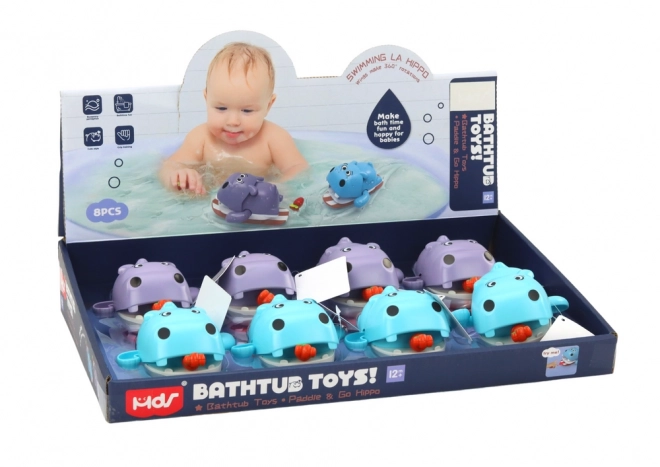 Wind-Up Floating Hippo Bath Toy