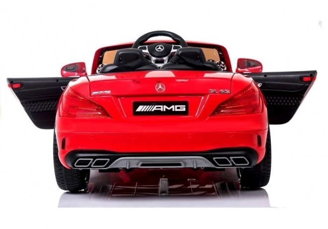 Red Mercedes Battery-Powered Ride-On Car with LCD Display