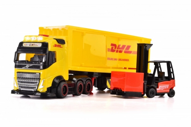 City Transport Truck with Trailer DHL 35 cm