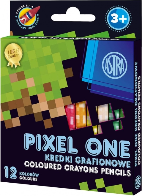 ASTRA kaolinske voščenke PIXEL ONE, 12 kos