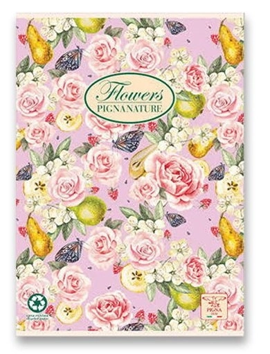 Pigna School Notebook Flowers A4