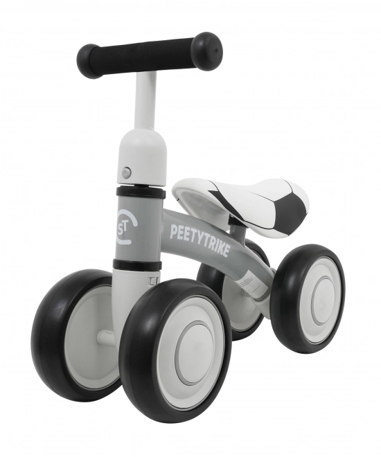 First Balance Bike PettyTrike White 4-Wheeled Ride-on