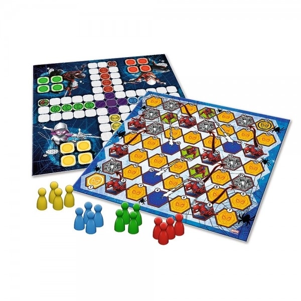 Board Game Set 2-in-1 Ludo, Snakes and Ladders Spider-Man