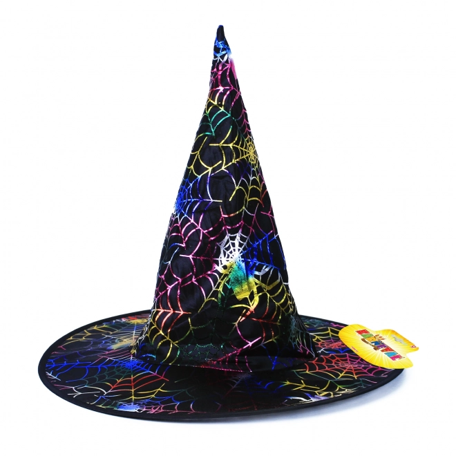 Wizard Halloween Hat with Web for Adults