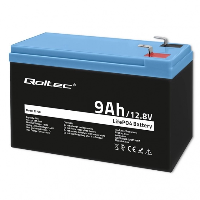 Akumulátor LiFePO4 s BMS 12,8V 9Ah