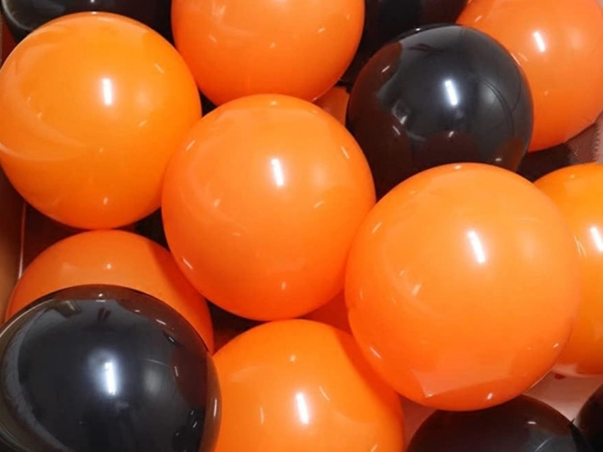 Halloween Balloons Set Black and Orange