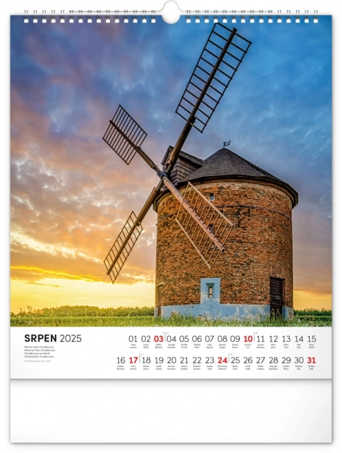 Wall Calendar Tour of Czech Landscapes 2025