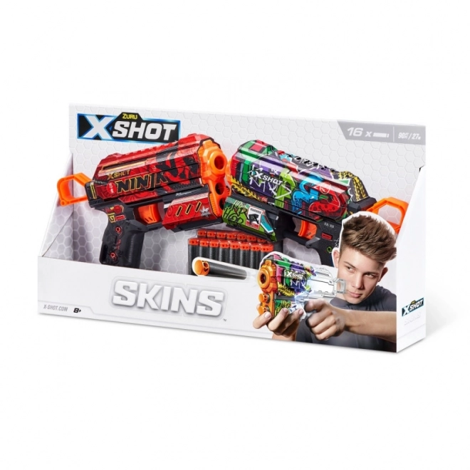 X-Shot Launcher Set with Skins Flux