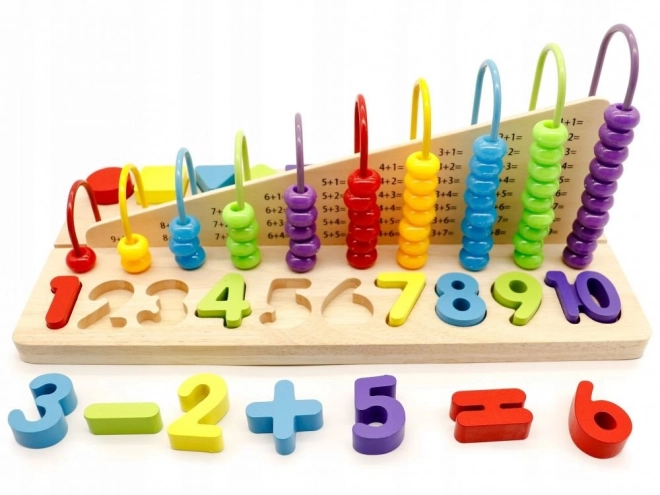 Educational Abacus and Wooden Numbers Set by Ecotoys