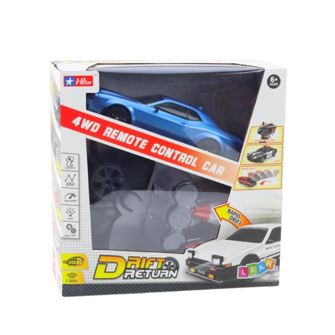Auto da drift telecomandata 4WD con ruote intercambiabili