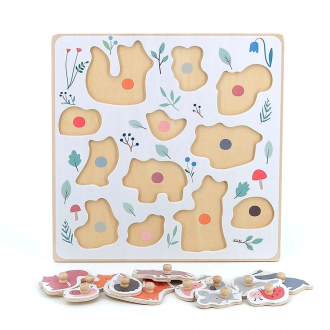 Woodland Animals Puzzle with Handle by Sarah Betz