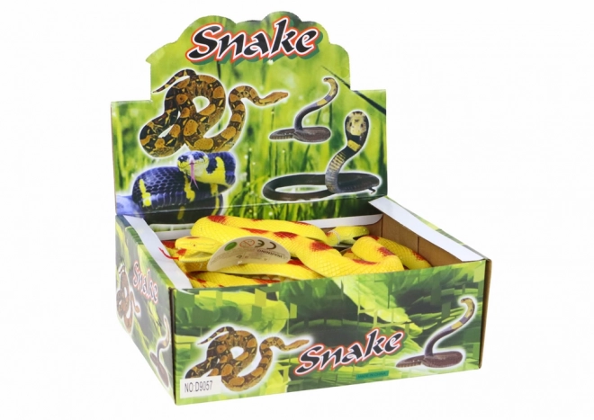 Yellow Rubber Snake with Red Patches