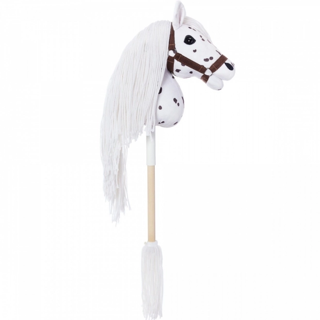 Hobby Horse Stick from HOPPIHORSE Sport Edition in White Leopard Color