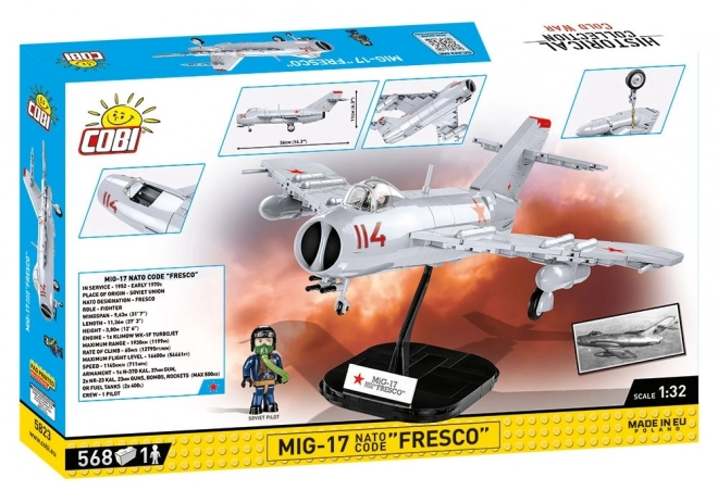 Cold War MIG-17 Fighter Jet Model