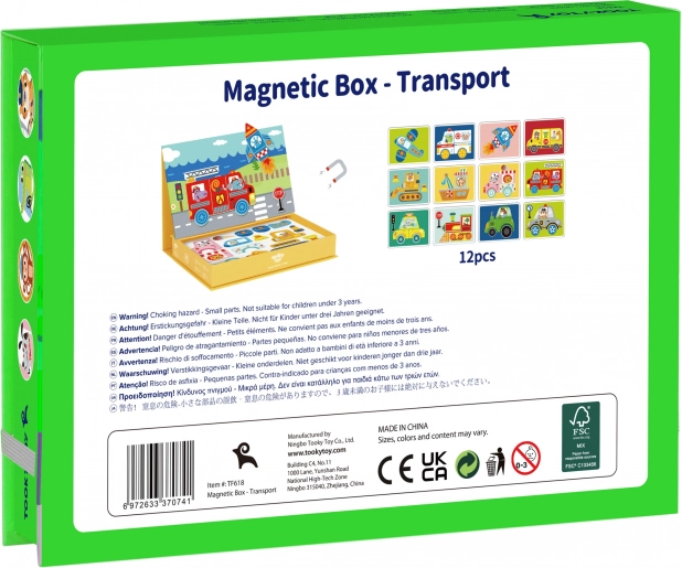 Armoire Montessori Magnétique Tooky Toy avec 80 Pièces