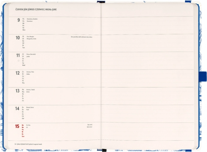 Notique Weekly Planner Porcelain Pattern 2025