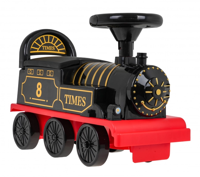 Interactive Retro Ride-On Train with Sound and Lights for Kids 3+