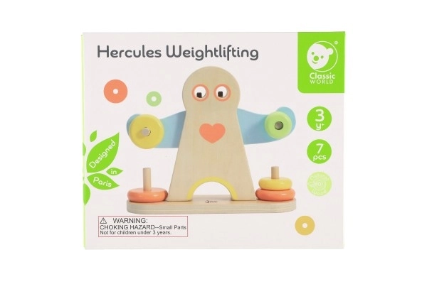 Wooden Puzzle Hercules Weights 7 Pieces