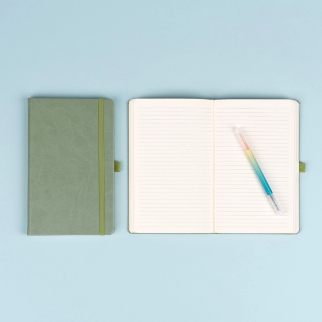 Green Lined Notebook