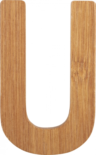 Bamboo Alphabet Letter U