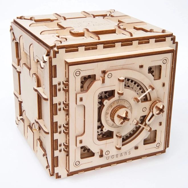 Ugears 3D Wooden Mechanical Safe Puzzle