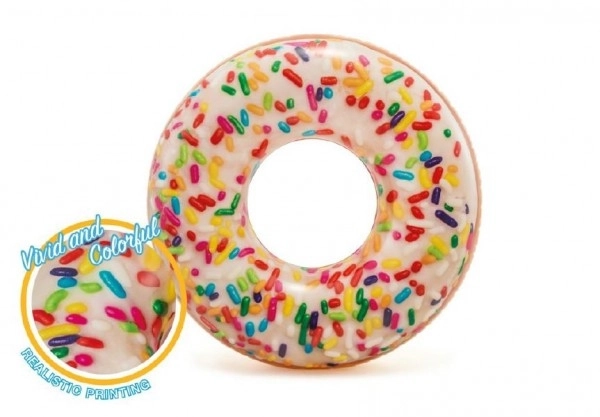 Inflatable Sprinkle Donut Pool Ring