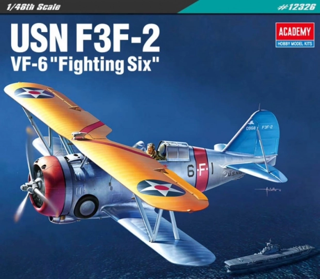 US Navy Fighter F3F-2 Plastic Model Kit