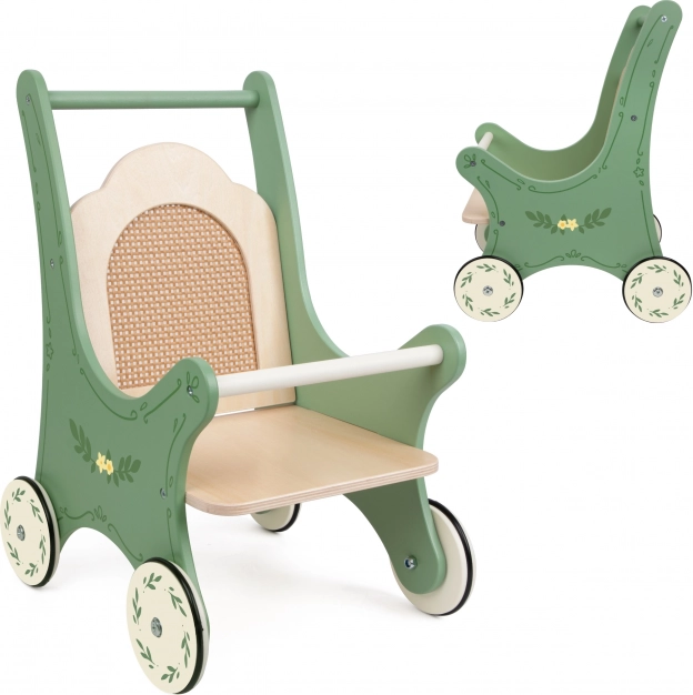 Wooden Vintage Doll Stroller
