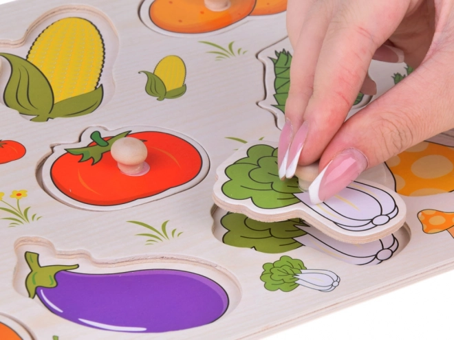 Educational Wooden Vegetable Puzzle