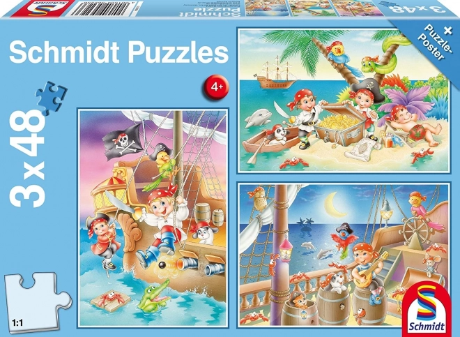 Schmidt Puzzle Pirates 3x48 Pieces