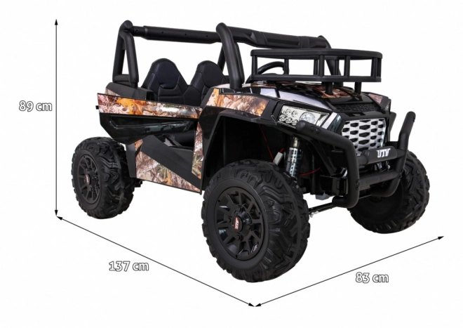 Detská Buggy UTV Čierna s Diaľkovým Ovládačom