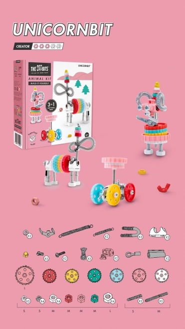 The OFFBITS Unicorn Building Set