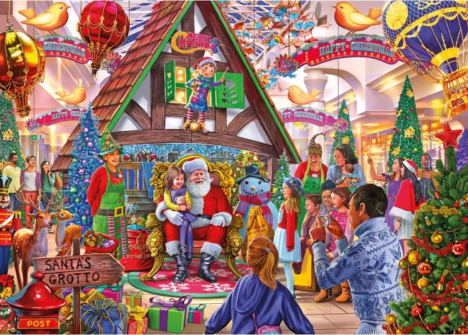 Gibsons Santa Visit Puzzle 1000 Pieces