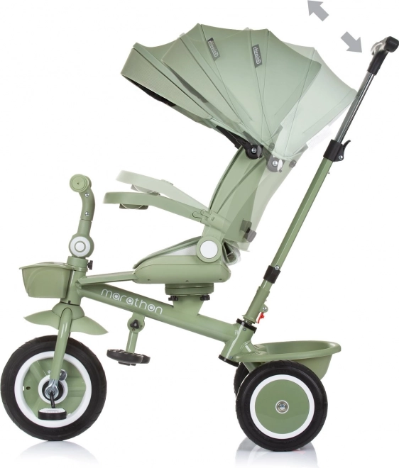 Chipolino tricycle with canopy marathon 2-in-1 pastel green