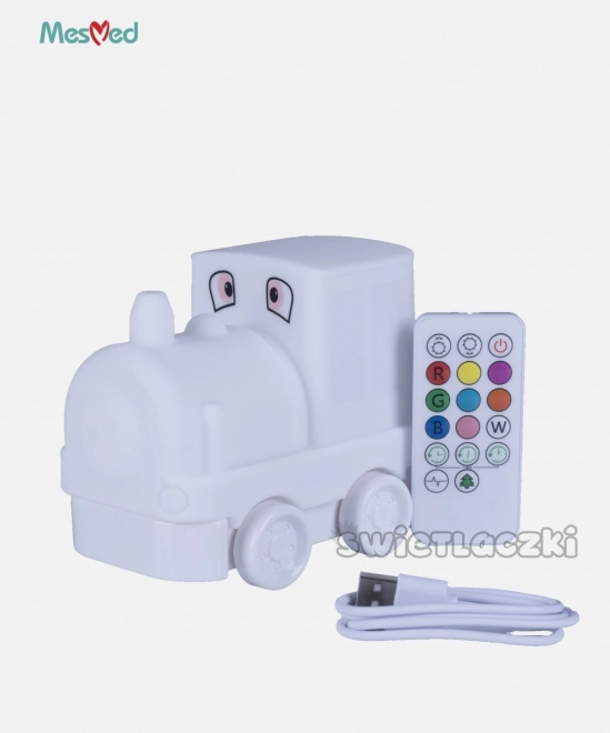 Silicone Night Light with Remote - Color Changing Locomotive